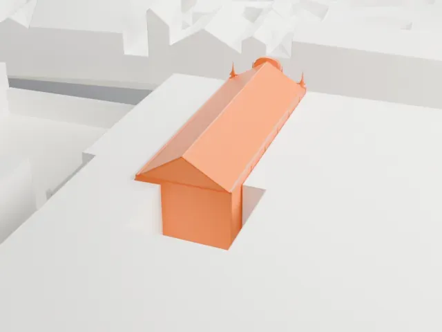 Bürgersaalkirche model, North view