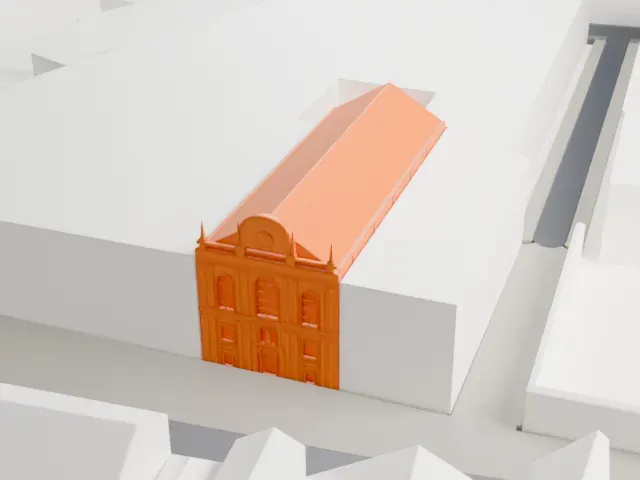 Bürgersaalkirche model, South view