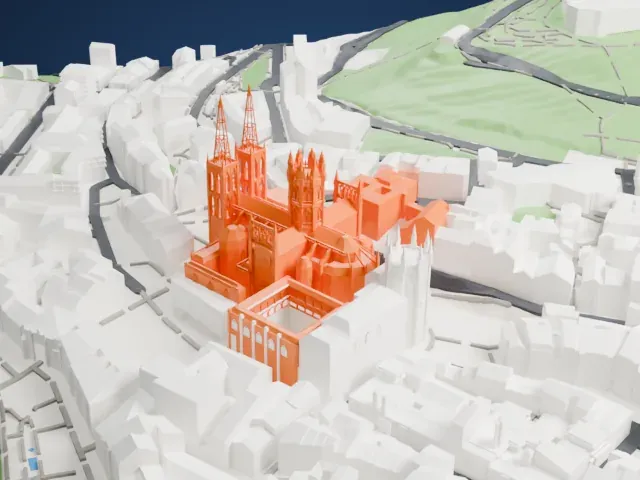 Burgos Cathedral model, East view