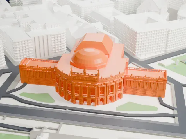 Burgtheater model, West view