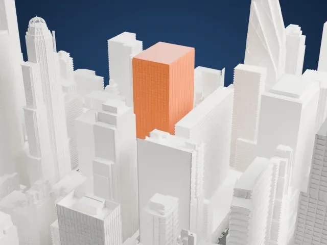 Burlington House model, West view