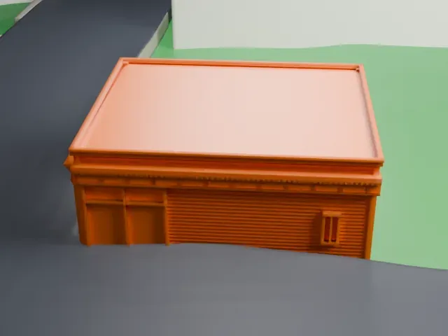 Burton Store model, North view