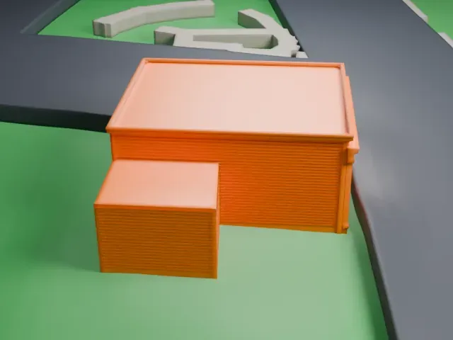 Burton Store model, South view