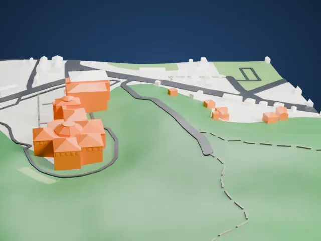 Buyeo National Museum model, East view