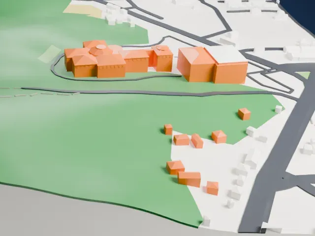 Buyeo National Museum model, North view
