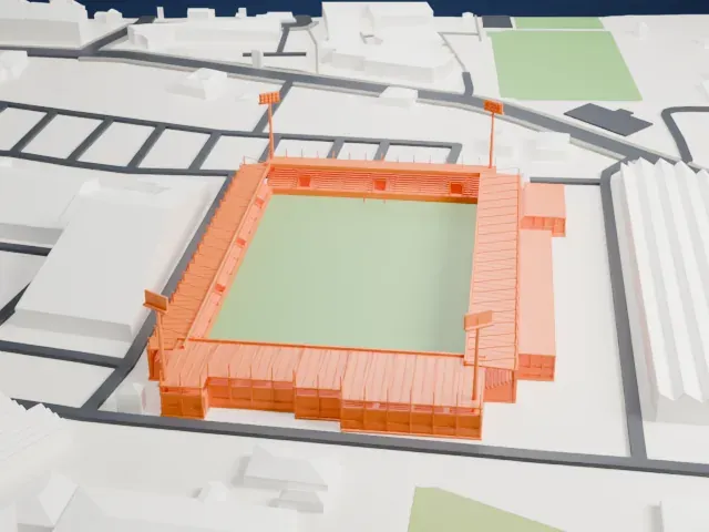 BWT X Upper Austrian Arena model, West view