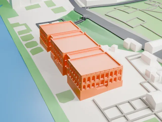 Çırağan Palace model, East view