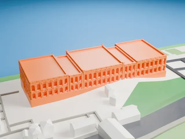 Çırağan Palace model, North view