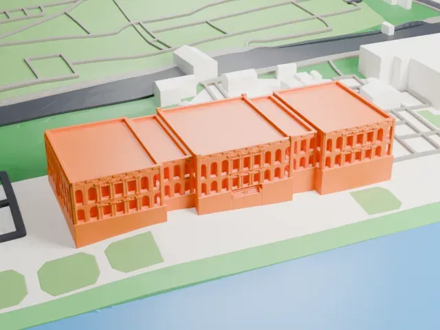 Çırağan Palace model, South view