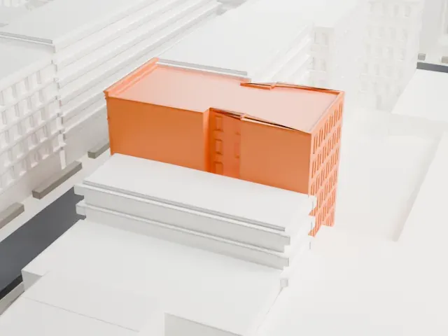 C. Rieger's Sons Factory model, West view