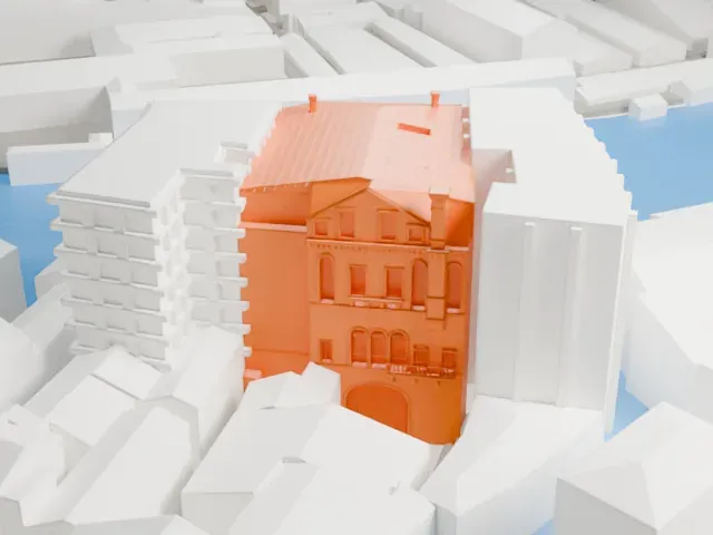 Ca' da Mosto model, East view