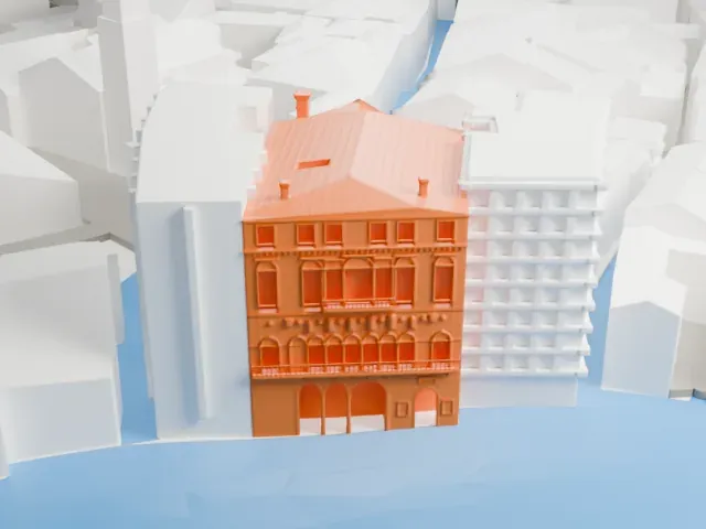 Ca' da Mosto model, West view