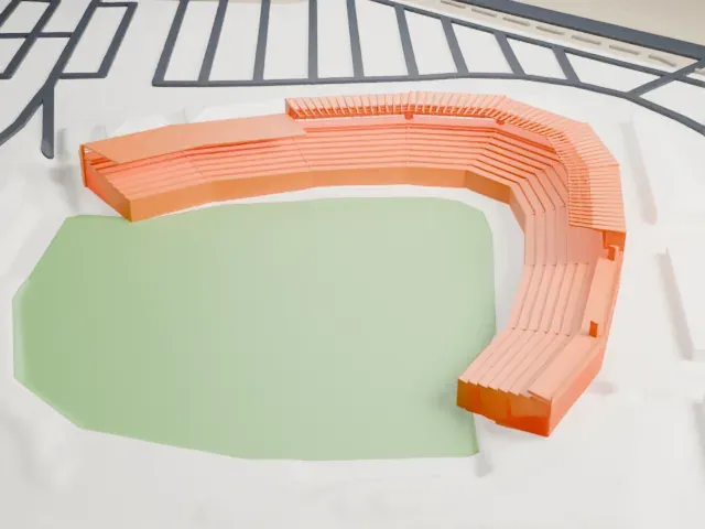 Camelback Ranch model, East view