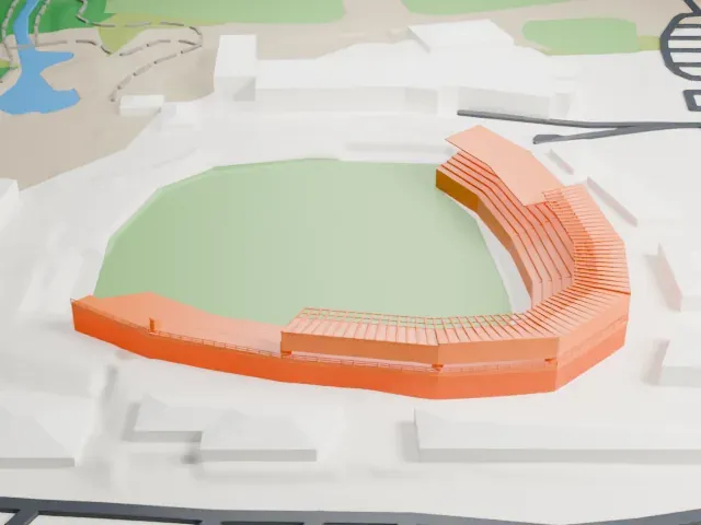 Camelback Ranch model, North view