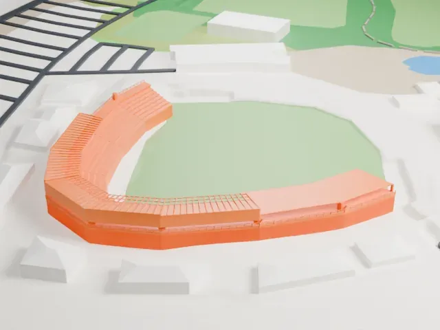 Camelback Ranch model, West view