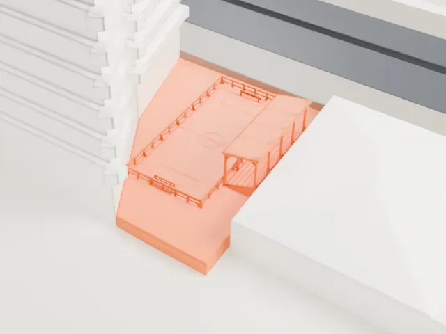 Campo de O'Donnell model, North view