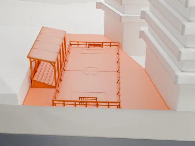 Campo de O'Donnell model, South view