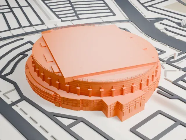 Canadian Tire Centre model, West view