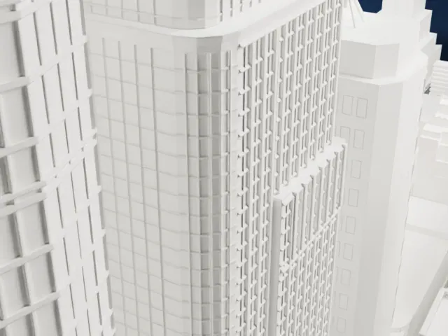 Candler Building model, East view