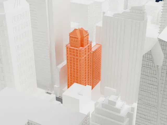 Candler Building model, North view