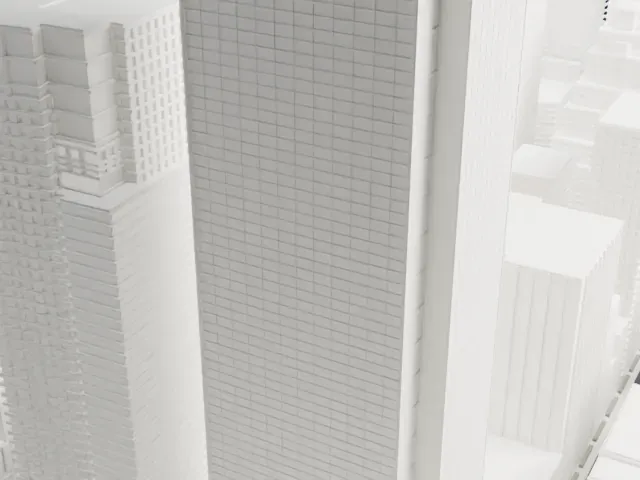 Candler Building model, West view