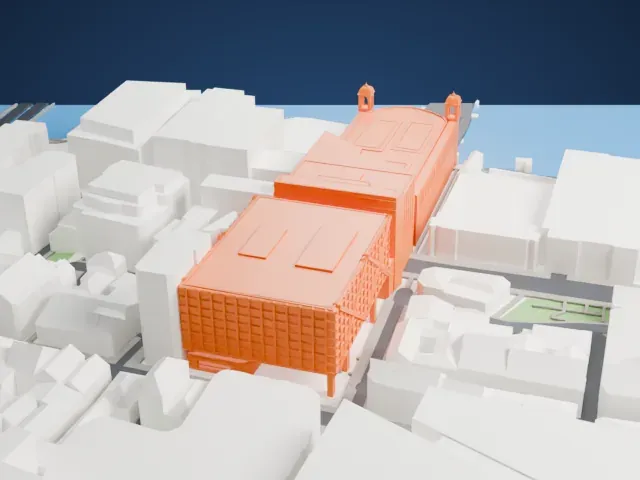 Cannon Street station model, North view