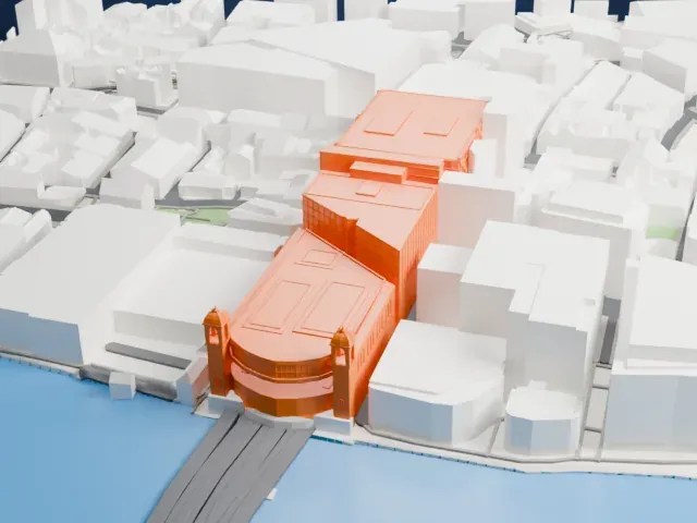 Cannon Street station model, South view