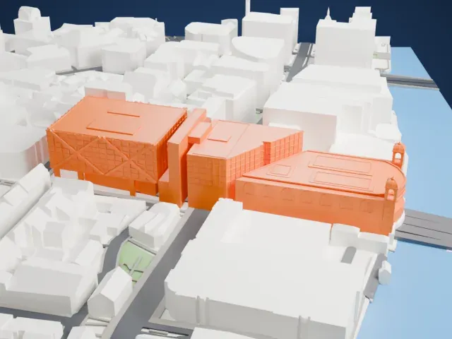 Cannon Street station model, West view