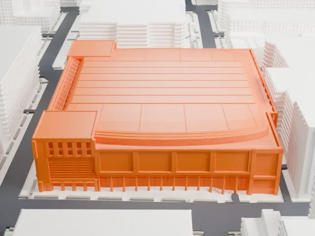 Capital One Arena model, East view