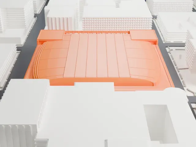 Capital One Arena model, North view