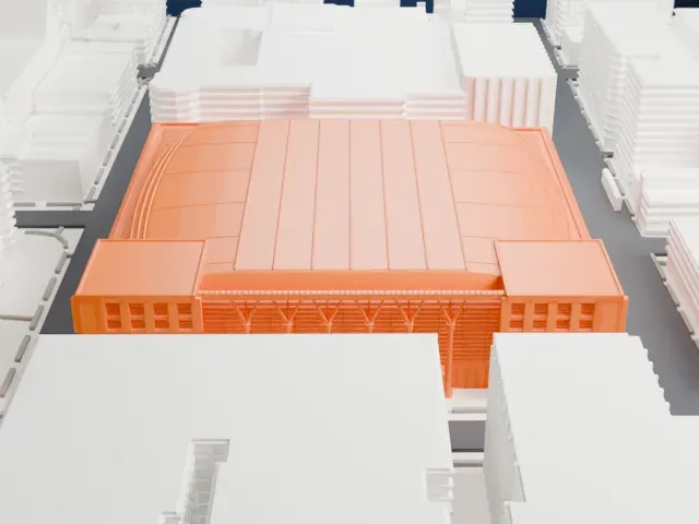 Capital One Arena model, South view