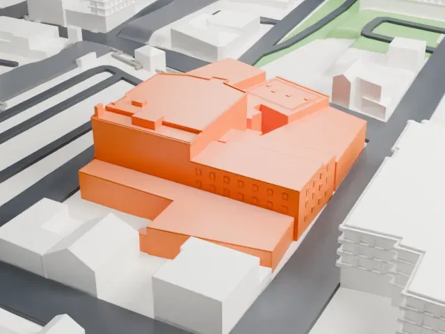 Capitol Theatre, Port Chester model, North view