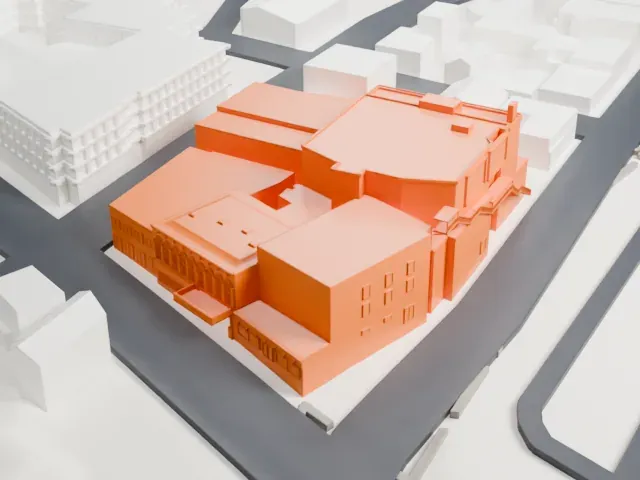 Capitol Theatre, Port Chester model, South view
