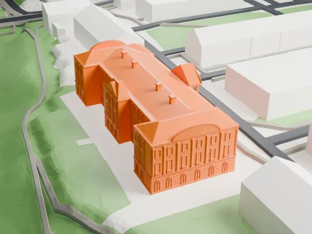 Casimir Palace model, North view