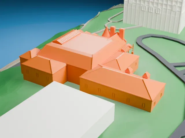 Casino de Charlevoix model, North view