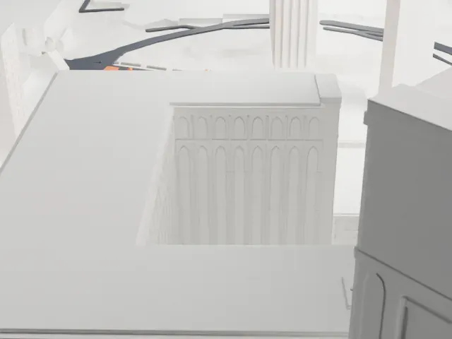 Casino Royale Hotel & Casino model, East view