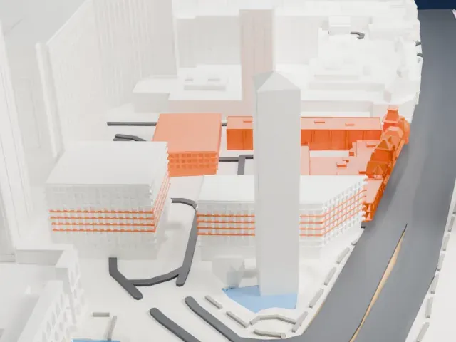 Casino Royale Hotel & Casino model, North view