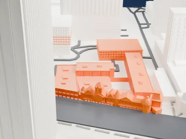 Casino Royale Hotel & Casino model, West view