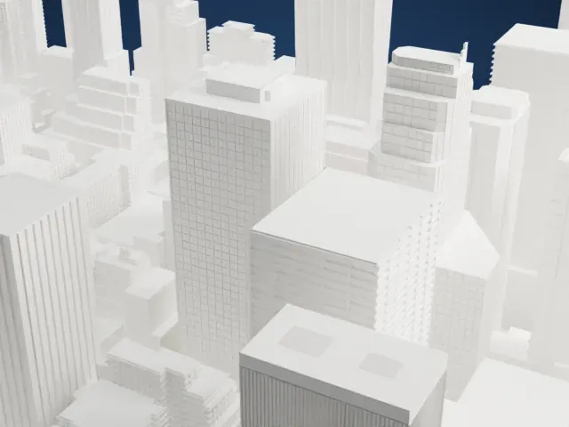 Cassa Hotel model, North view