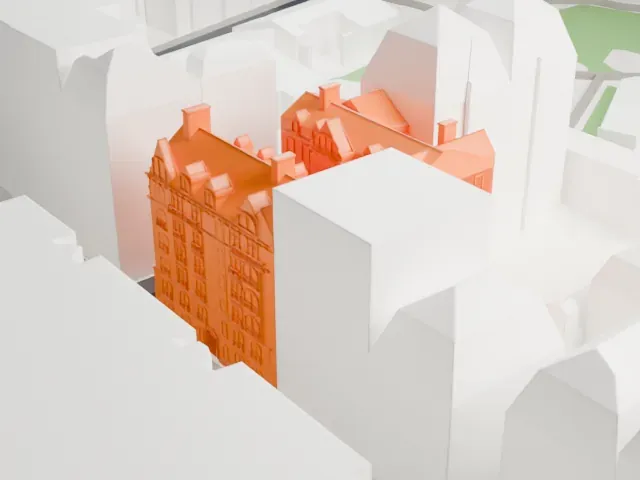 Castel Béranger model, East view