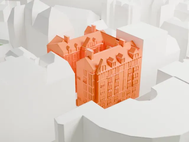 Castel Béranger model, South view