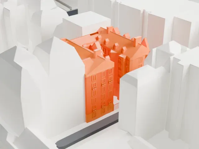 Castel Béranger model, West view