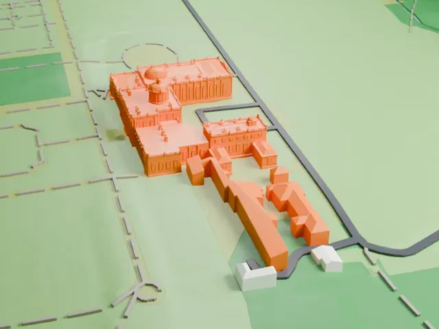 Castle Howard model, East view