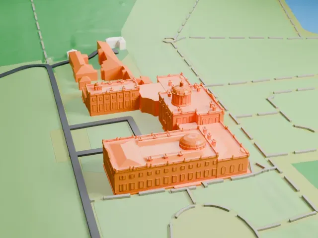 Castle Howard model, West view