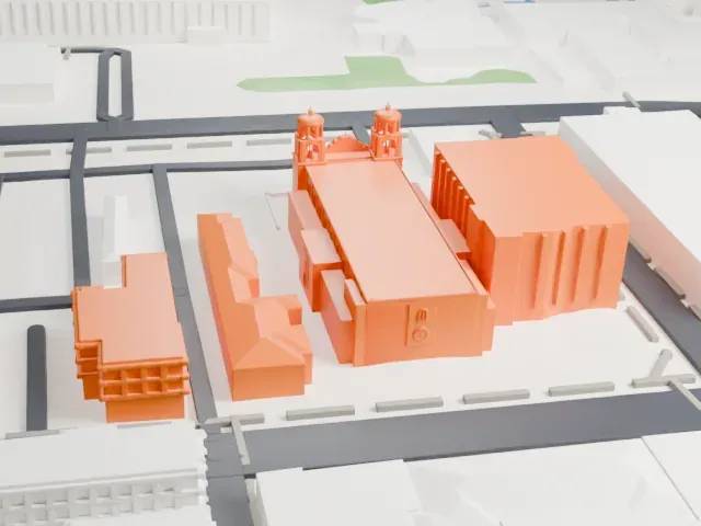 Cathedral of Saint Augustine model, East view