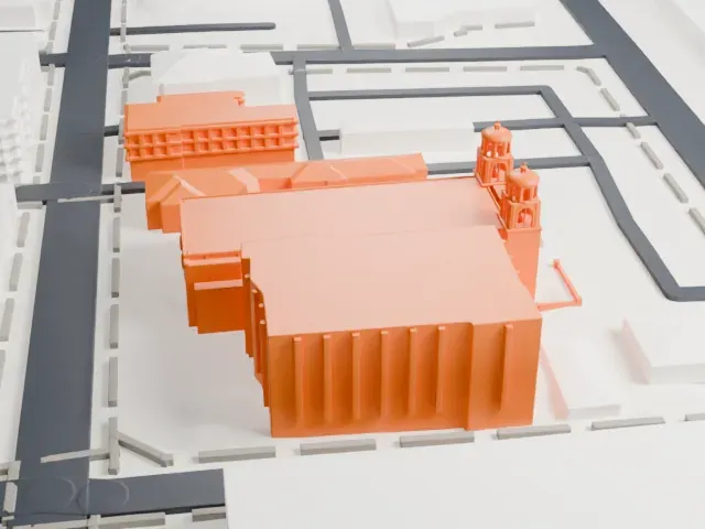 Cathedral of Saint Augustine model, North view