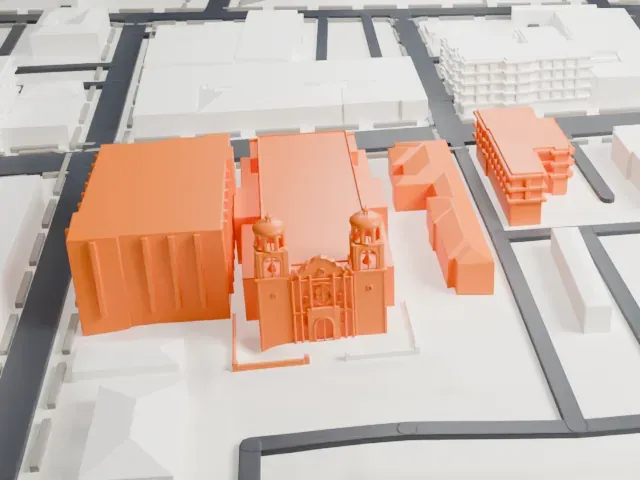 Cathedral of Saint Augustine model, West view