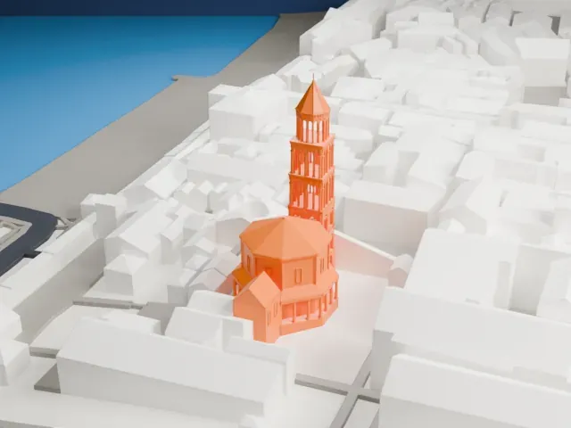 Cathedral of Saint Domnius model, East view