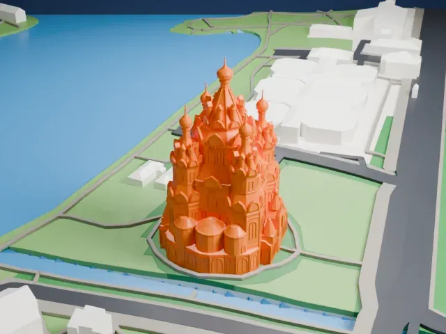 Cathedral of Saints Peter and Paul, Petergof model, East view