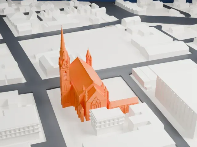 Cathedral of St. John the Baptist, Paterson model, East view
